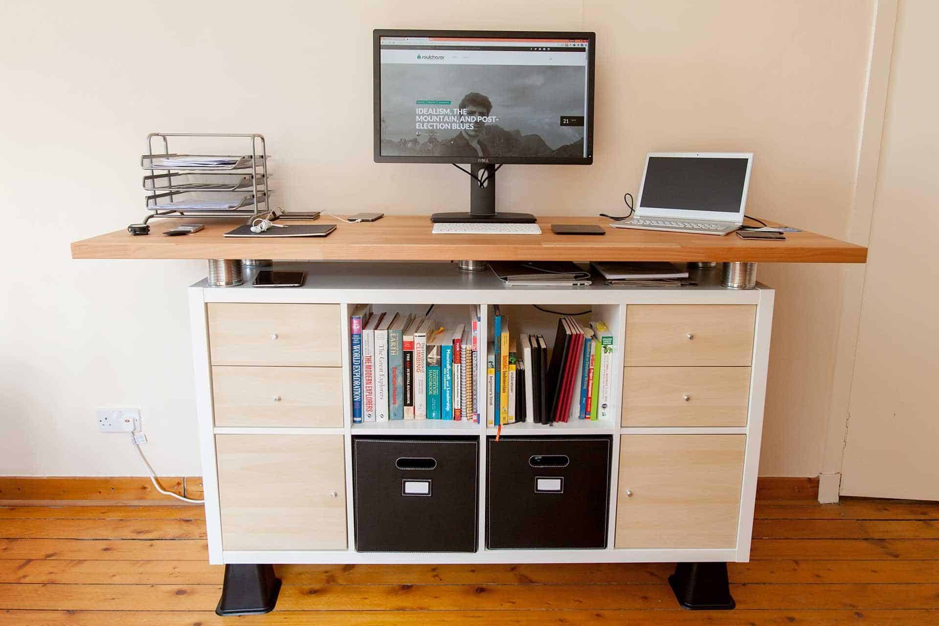Ikea Hack Standing Desk Kallax Do It Yourself